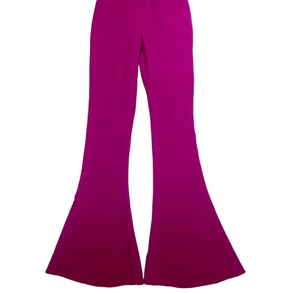 Cushnie et Ochs Pink Nikkita Jumpsuit One Shoulder Flared Leg SZ 0 NWT - Picture 8 of 11